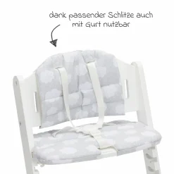 Hochstuhl-Bezug für Pia extraweich & waschbar - Wolke - Grau