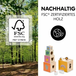 Holz Stapelturm mit Formen - Stack N Raise
