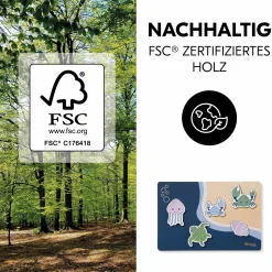 Holz Steckpuzzle für Baby (ab 1 Jahr) - Sea - Puzzle N Fit