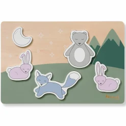 Holz Steckpuzzle für Baby (ab 1 Jahr) - Forest - Puzzle N Fit