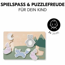 Holz Steckpuzzle für Baby (ab 1 Jahr) - Forest - Puzzle N Fit