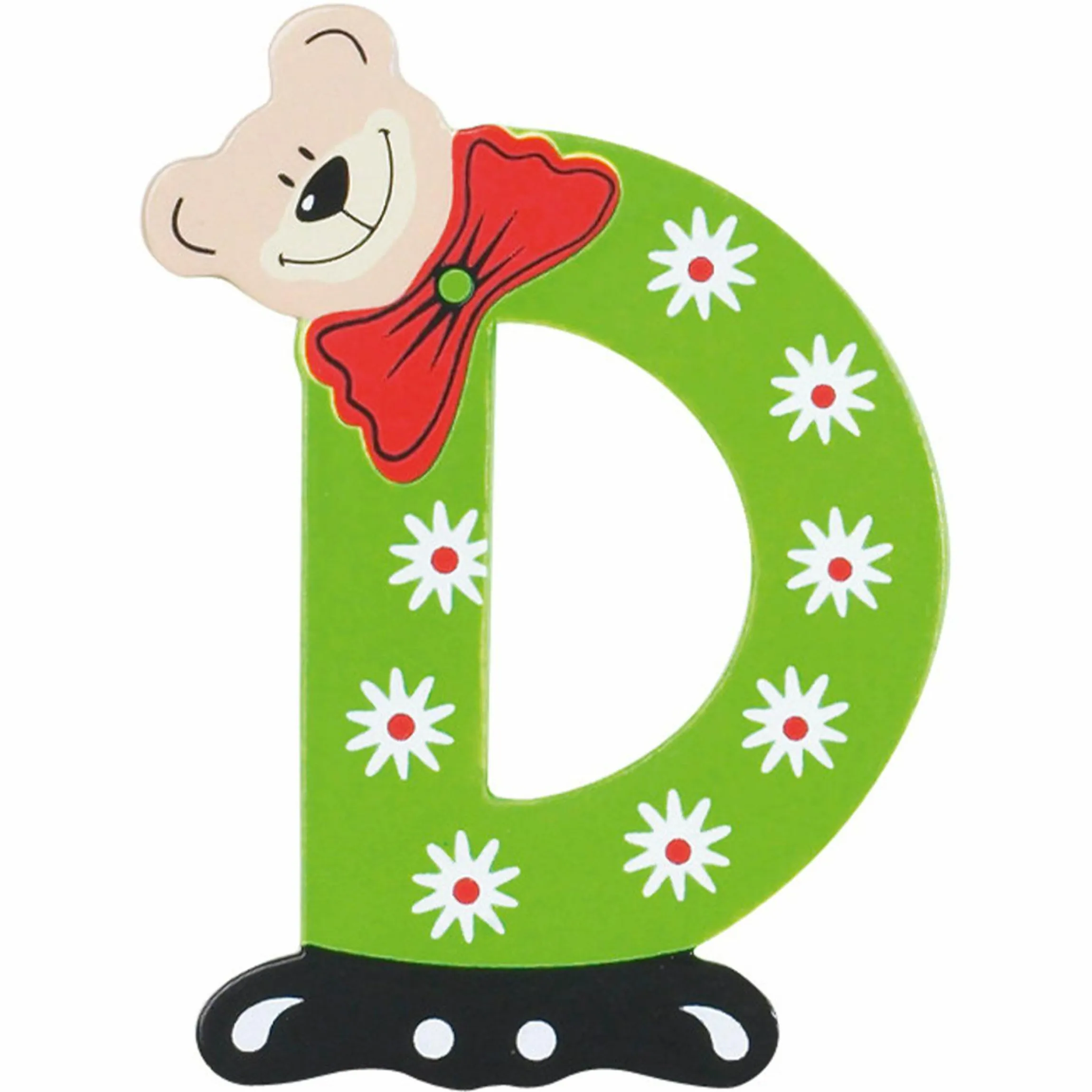 Holzbuchstabe D - Bär