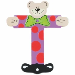 Holzbuchstabe T - Bär