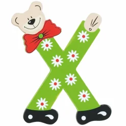 Holzbuchstabe X - Bär