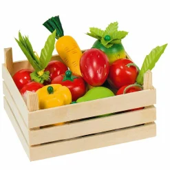 Holzkiste mit 10-tlg. Obst-Sortiment