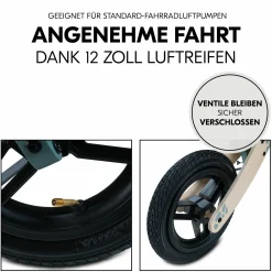 Holz-Laufrad Balance N Ride mit Lufträdern & verstellbarem Sitz (ab 18 Monate) - Turtle