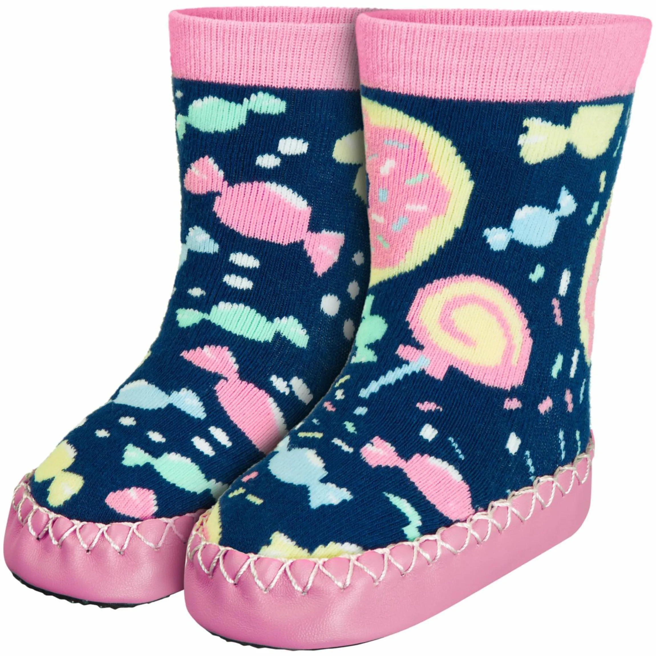 Hüttenschuh - Bonbons Marine Rosa - Gr. 20/21