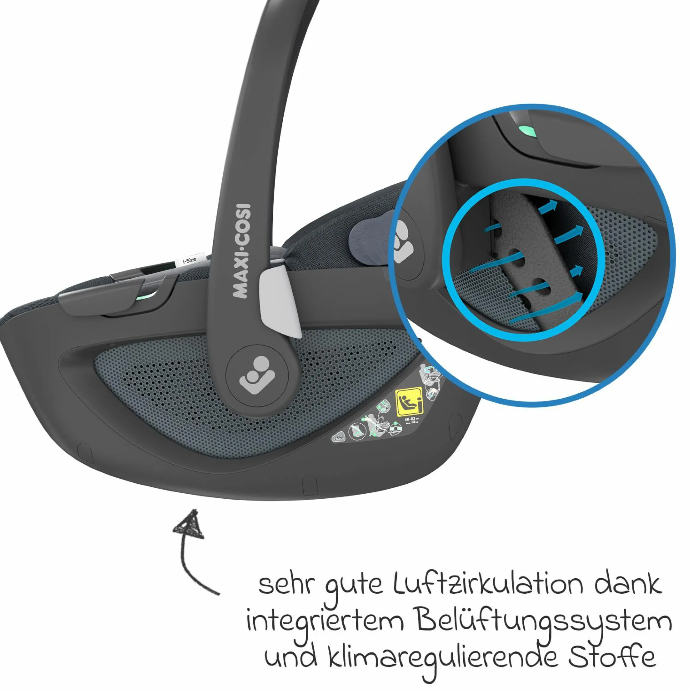 3in1 Babyschale & Reboarder-Set FamilyFix 360 ab Geburt bis 4 Jahre (40 - 105 cm) mit Babyschale Pebble 360 & Kindersitz Pearl 360 inkl. Isofix-Basis FamilyFix, Schutzunterlage, Activity-Trapez & Schnullertasche - Graphite - Kollektion 2025