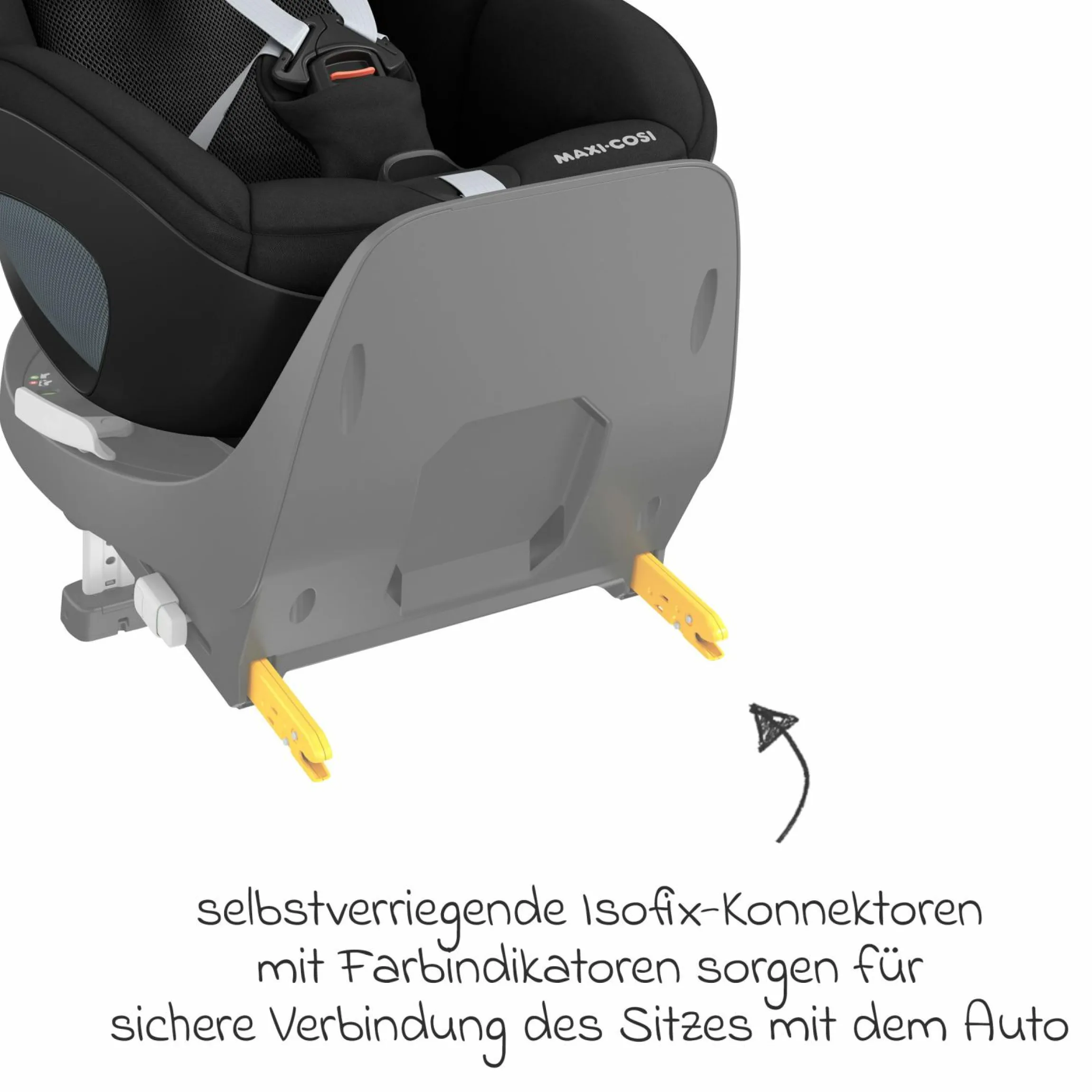 3in1 Babyschale & Reboarder-Set FamilyFix 360 ab Geburt bis 4 Jahre (40 - 105 cm) mit Babyschale Pebble 360 & Kindersitz Pearl 360 inkl. Isofix-Basis FamilyFix, Schutzunterlage & Schnullertasche - Black - Kollektion 2025