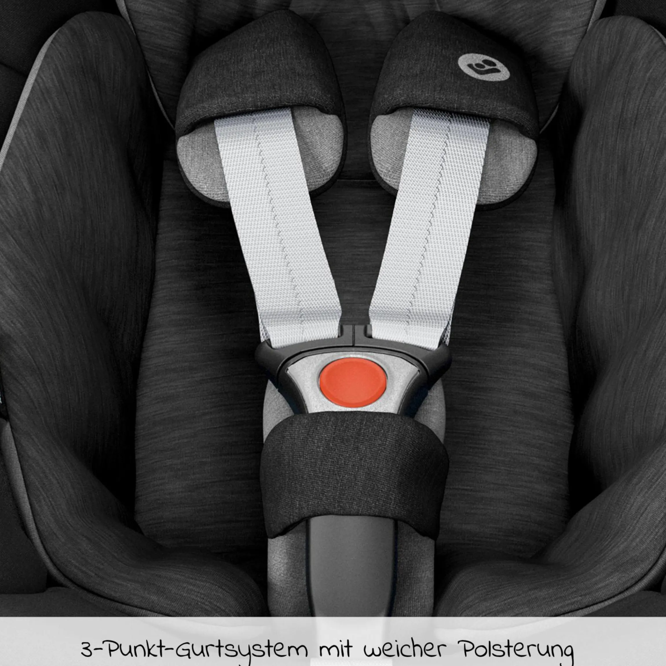 3in1 Babyschale & Reboarder-Set ab Geburt - 4 Jahre (45 cm - 105 cm) mit Babyschale Pebble Pro, Kindersitz Pearl Pro 2 inkl. FamilyFix 3 - Black