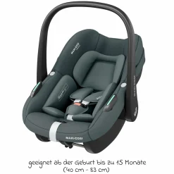 3in1 Babyschalen & Kindersitz-Set FamilyFix S ab Geburt bis 4 Jahre (40cm - 105 cm mit Babyschale Pebble S & Kindersitz Pearl S inkl. Isofix-Basis FamilyFix S, Schutzunterlage & Schnullertasche - Tonal Graphite - Kollektion 2025