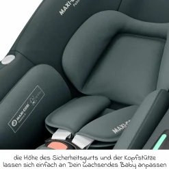 3in1 Babyschalen & Kindersitz-Set FamilyFix S ab Geburt bis 4 Jahre (40cm - 105 cm mit Babyschale Pebble S & Kindersitz Pearl S inkl. Isofix-Basis FamilyFix S, Schutzunterlage & Schnullertasche - Tonal Graphite - Kollektion 2025