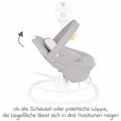 2in1 Babyschaukel & Wippe SoftSway mit Magnetic Motion ab Geburt - 6 Monate inkl. Spielbogen mit 2 Spielzeugen - Starlight - Kollektion 2025