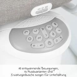 2-in-1 Babyschaukel All Ways Soother ab Geburt - 9 Monate 8 Schaukelbewegungen in 2 Richtungen, als Wippe nutzbar inkl. Mobile mit 3 Stoff-Figuren - Littel Adventures - Kollektion 2025