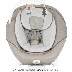 2-in-1 Babyschaukel All Ways Soother ab Geburt - 9 Monate 8 Schaukelbewegungen in 2 Richtungen, als Wippe nutzbar inkl. Mobile mit 3 Stoff-Figuren - Littel Adventures - Kollektion 2025