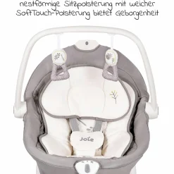 2in1 Babyschaukel Sansa ab Geburt - 9 kg abnehmbarer Sitz als Babywippe nutzbar - Fern