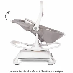 2in1 Babyschaukel Sansa ab Geburt - 9 kg abnehmbarer Sitz als Babywippe nutzbar - Fern