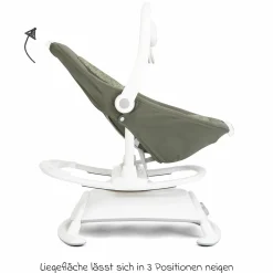 2in1 Babyschaukel Sansa ab Geburt - 9 kg abnehmbarer Sitz als Babywippe nutzbar - Palms - Kollektion 2025