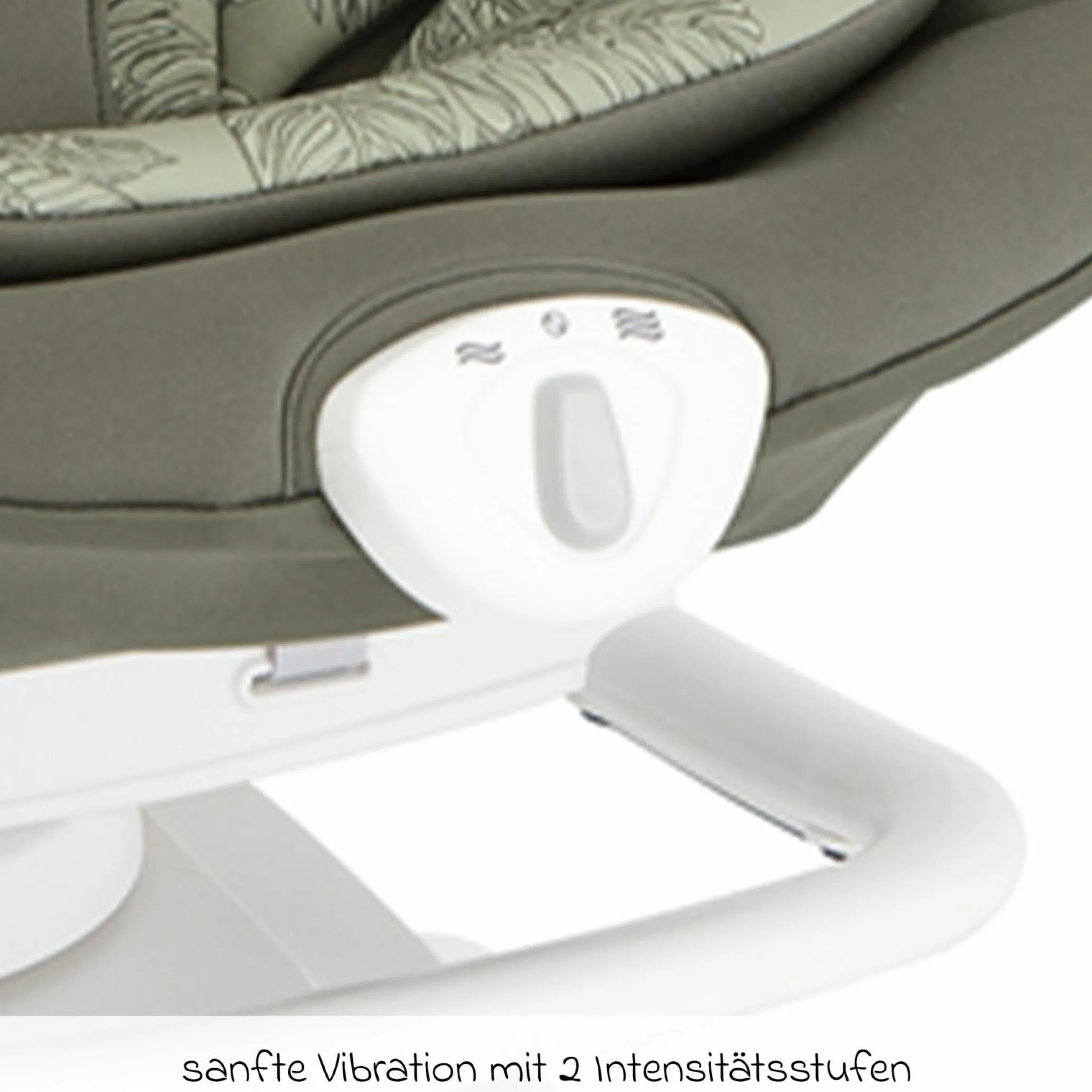 2in1 Babyschaukel Sansa ab Geburt - 9 kg abnehmbarer Sitz als Babywippe nutzbar - Palms - Kollektion 2025
