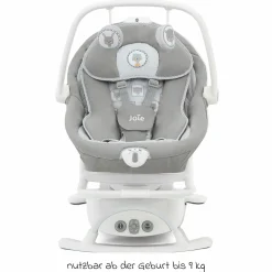 2in1 Babyschaukel Sansa ab Geburt - 9 kg abnehmbarer Sitz als Babywippe nutzbar - Portrait