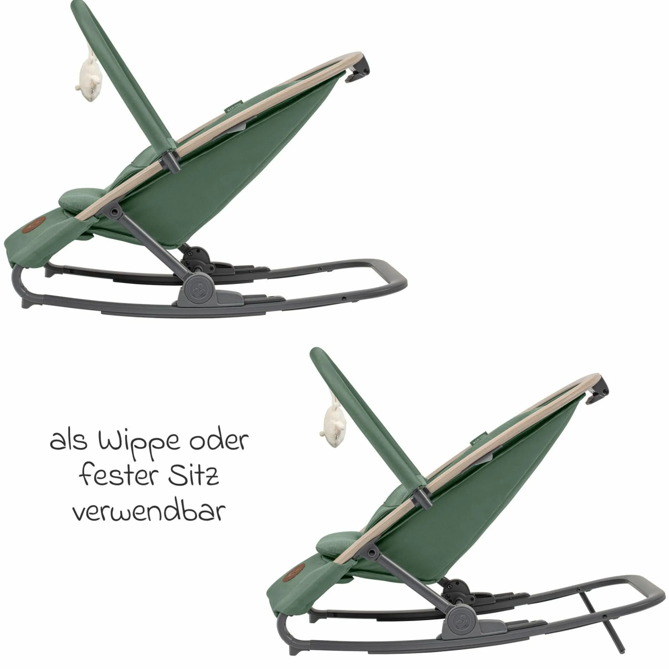 2-in-1 Babywippe Kori ab der Geburt mit Neugeborenen-Inlay nur 2,3 kg leicht - Beyound - Green Eco - Kollektion 2025