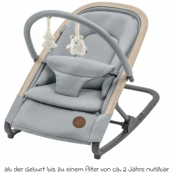 2-in-1 Babywippe Kori ab der Geburt mit Neugeborenen-Inlay nur 2,3 kg leicht - Beyound - Grey Eco - Kollektion 2025