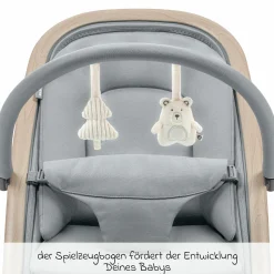2-in-1 Babywippe Kori ab der Geburt mit Neugeborenen-Inlay nur 2,3 kg leicht - Beyound - Grey Eco - Kollektion 2025
