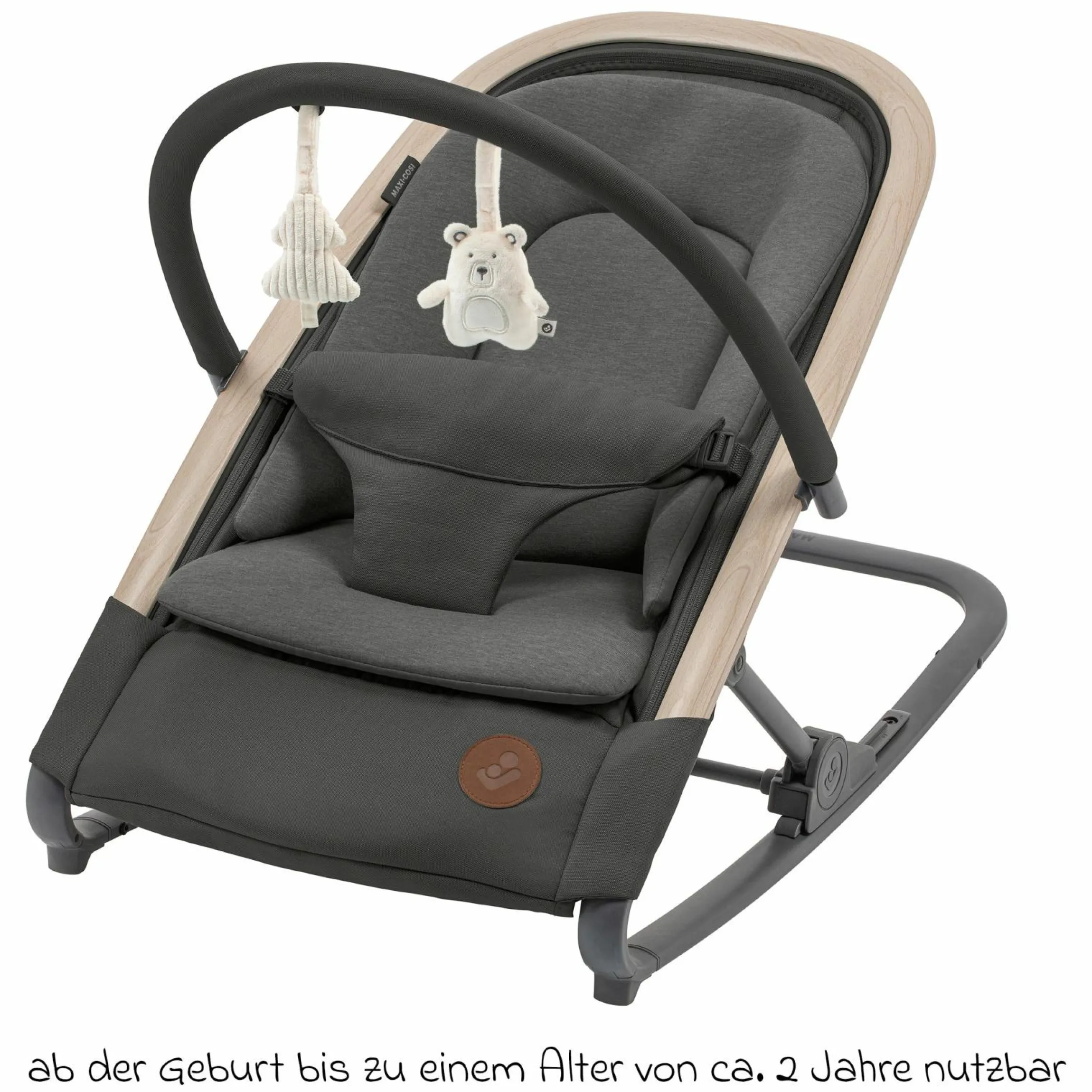 2-in-1 Babywippe Kori ab der Geburt mit Neugeborenen-Inlay nur 2,3 kg leicht - Beyound - Graphite Eco - Kollektion 2025