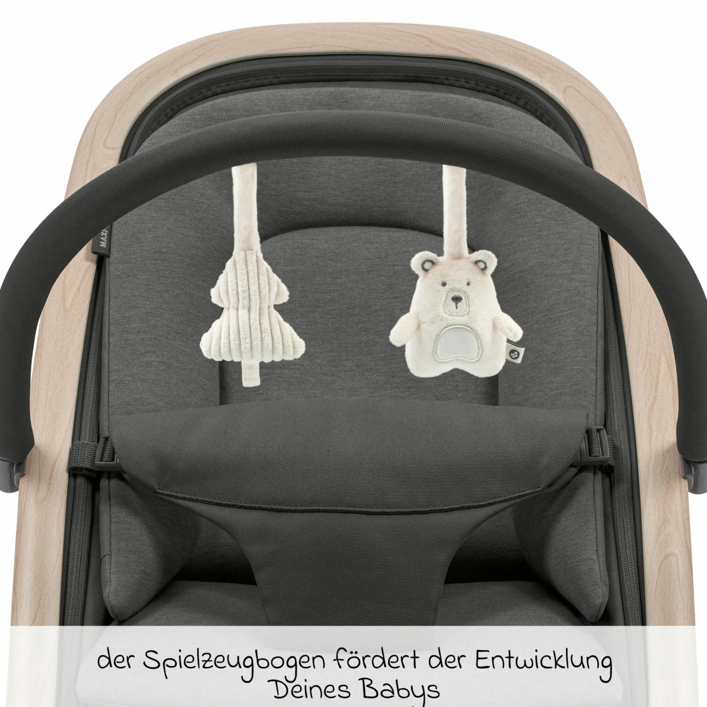 2-in-1 Babywippe Kori ab der Geburt mit Neugeborenen-Inlay nur 2,3 kg leicht - Beyound - Graphite Eco - Kollektion 2025
