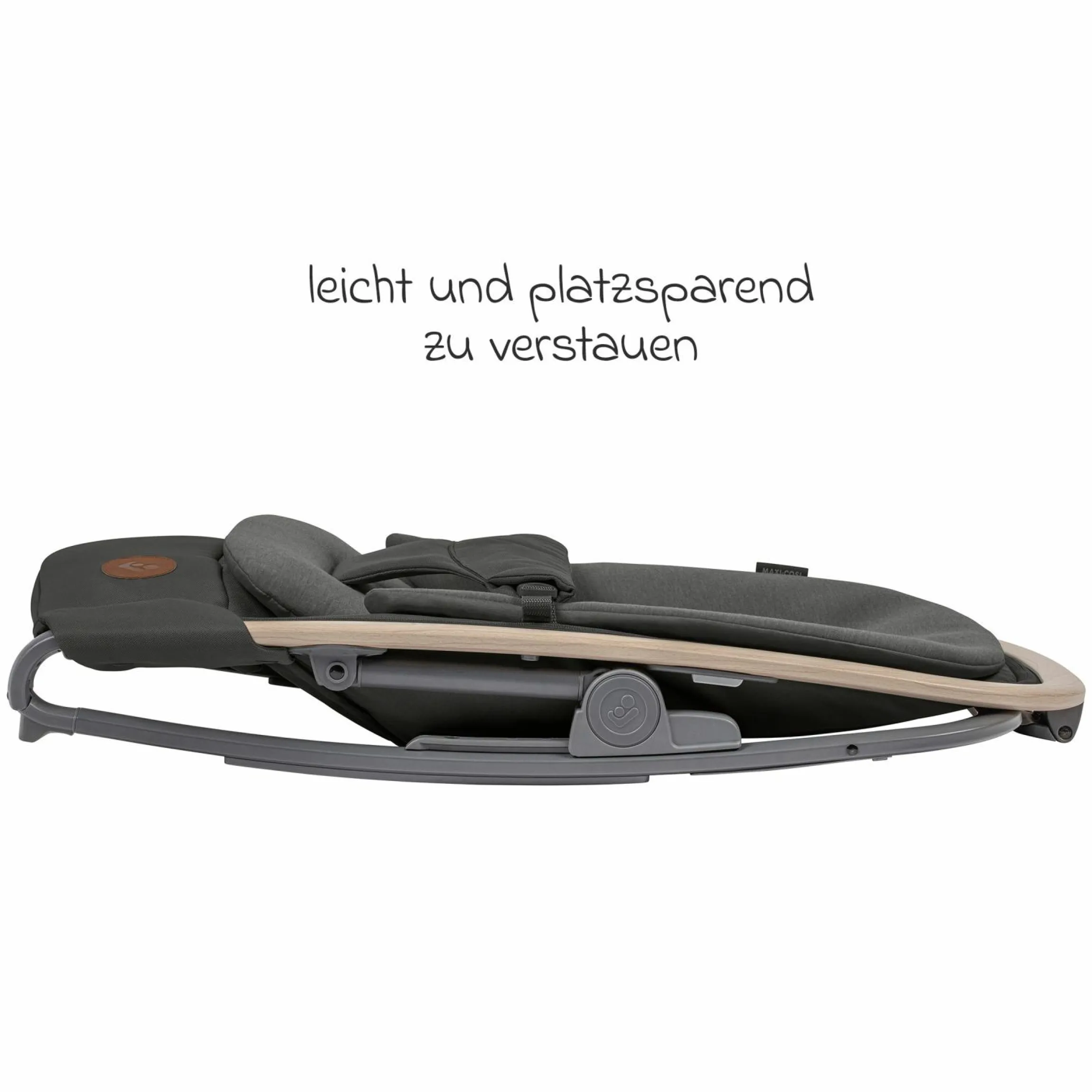 2-in-1 Babywippe Kori ab der Geburt mit Neugeborenen-Inlay nur 2,3 kg leicht - Beyound - Graphite Eco - Kollektion 2025