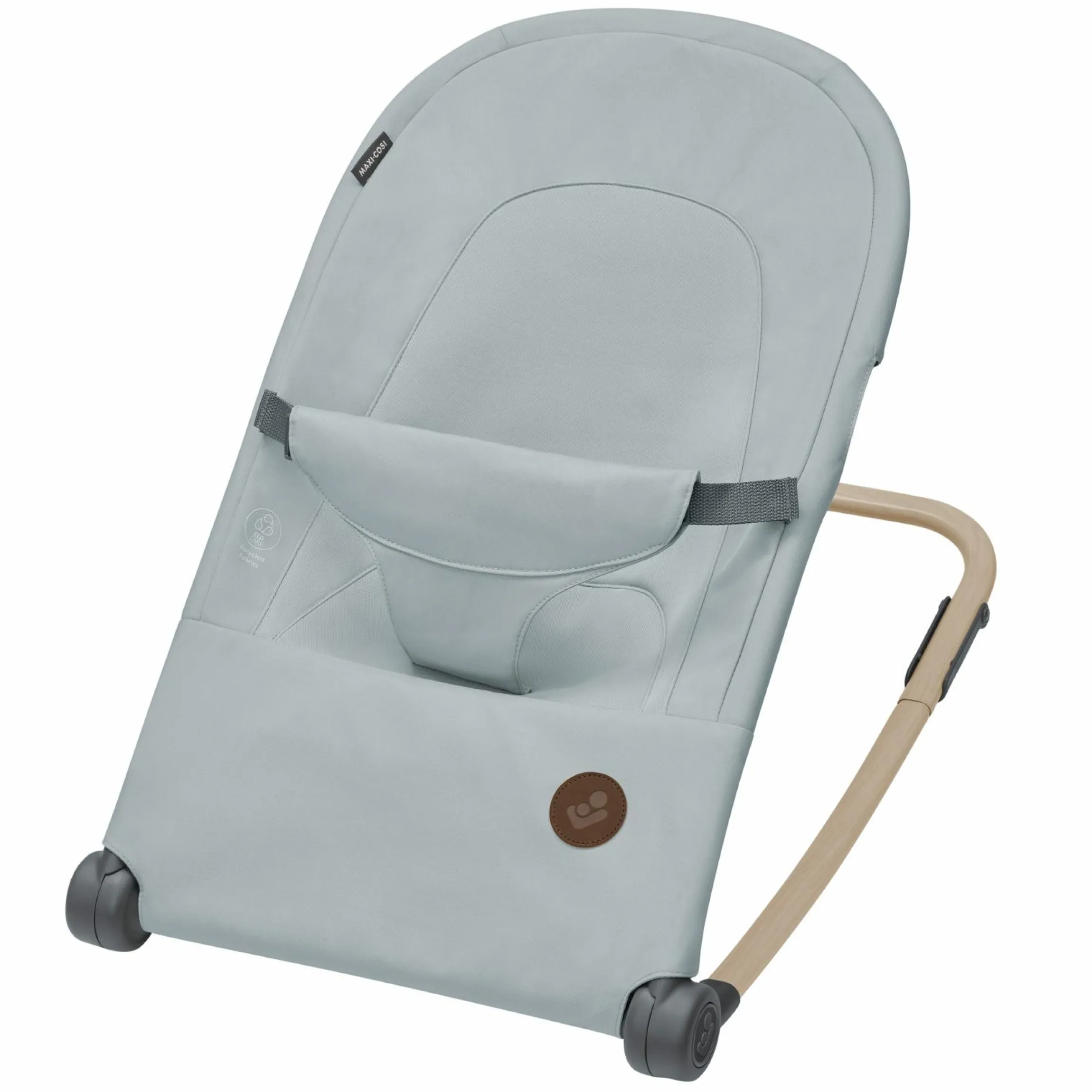 2in1 Babywippe Loa Beyond Eco Care ab Geburt - 6 Monate mit Wippfunktion - federleicht nur 2 kg - Grey - Kollektion 2025