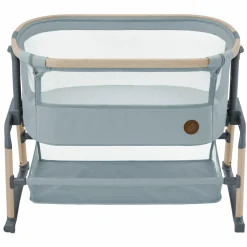 2-in-1 Beistellbett Iora Air mit Schaukelfunktion, atmungsaktive Stoffe, klappbar, inkl. Matratze & Reisetasche - Beyond Grey - Kollektion 2025