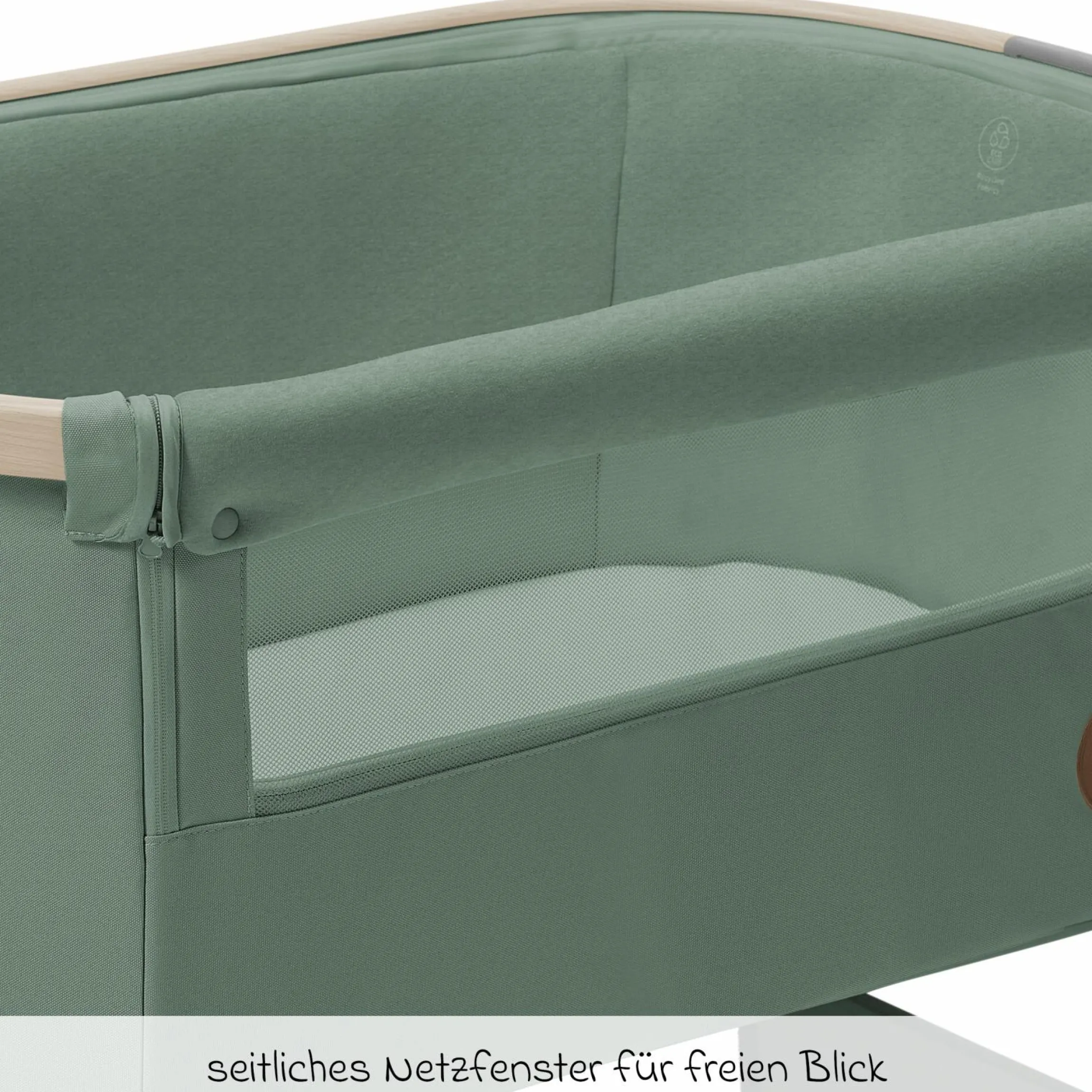 2-in-1 Beistellbett Iora klappbar, inkl. Matratze & Reisetasche - Beyound - Green Eco - Kollektion 2025