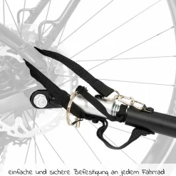 2in1 Fahrradanhänger Dryk Duo für 2 Kinder (bis 44 kg) - Bike Trailer & City Buggy - Melange Grey