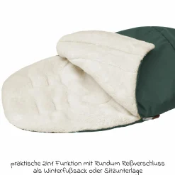 2in1 Fußsack für Kinderwagen & Buggys von Maxi-Cosi - Twillic Green
