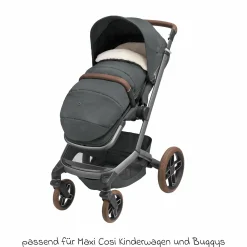 2in1 Fußsack für Kinderwagen & Buggys von Maxi-Cosi - Twillic Graphite