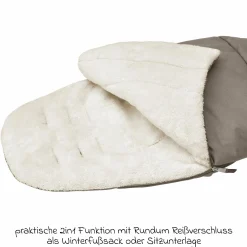 2in1 Fußsack für Kinderwagen & Buggys von Maxi-Cosi - Twillic Truffle2