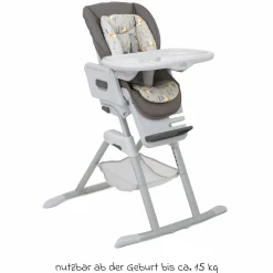 3in1 Hochstuhl Mimzy Spin 3in1 ab Geburt nutzbar mit 360° drehbarem Sitz, flache Liegeposition, Tablett und Snacktablett - Geometric Mountain - Kollektion 2025
