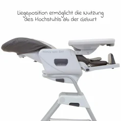 3in1 Hochstuhl Mimzy Spin 3in1 ab Geburt nutzbar mit 360° drehbarem Sitz, flache Liegeposition, Tablett und Snacktablett - Geometric Mountain - Kollektion 2025