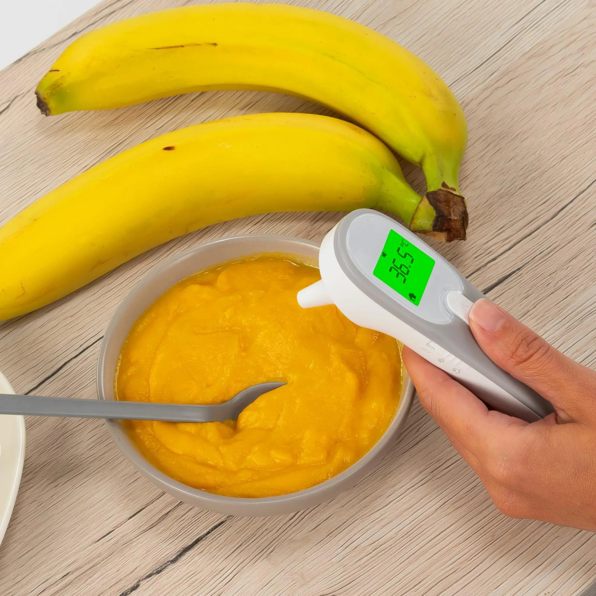 3in1 Infrarot-Fieberthermometer Colour EarTemp für Ohrmessung - Weiß Grau - Kollektion 2024