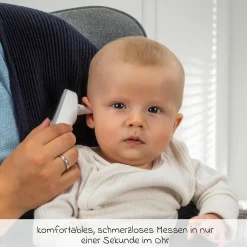 4in1 Infrarot-Fieberthermometer Colour MaxTemp für Ohr- und Stirnmessung - Weiß Grau - Kollektion 2024