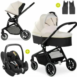 3in1 Kinderwagen-Set Move so Simply Trio Set inkl. Maxi-Cosi i-Size Pebble Pro - Beige Neon