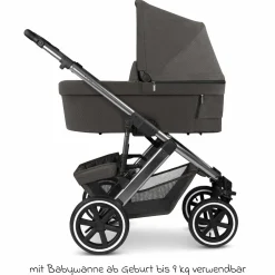 3in1 Kinderwagen-Set Salsa 5 Air - inkl. Babywanne, Autositz Pebble Pro, Sportsitz mit XXL Zubehörpaket - Almond
