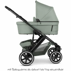 3in1 Kinderwagen-Set Salsa 5 Air - inkl. Babywanne, Autositz Pebble Pro, Sportsitz mit XXL Zubehörpaket - Pine