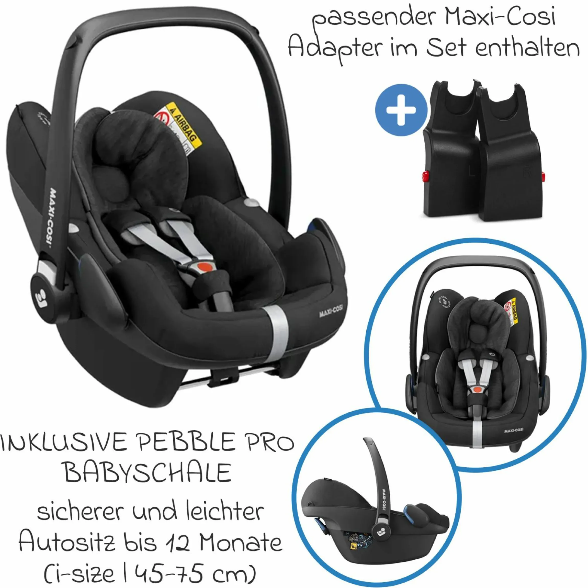 3in1 Kinderwagen-Set Samba 2 - inkl. Babywanne, Autositz Pebble Pro, Sportsitz mit XXL Zubehörpaket - Pine