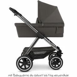 3in1 Kinderwagen-Set Samba 2 - inkl. Babywanne, Autositz Pebble Pro, Sportsitz mit XXL Zubehörpaket - Almond