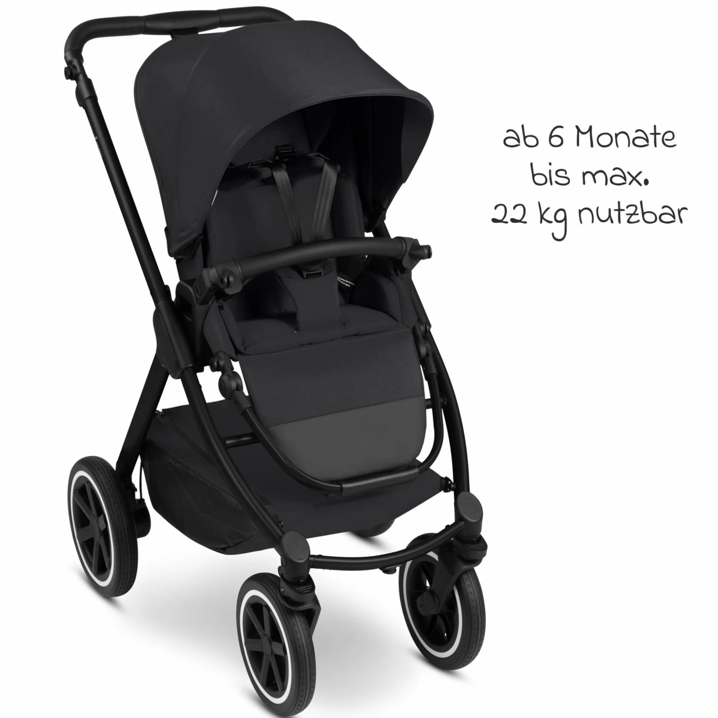 3in1 Kinderwagen-Set Samba 2 - inkl. Babywanne, Autositz Pebble Pro, Sportsitz mit XXL Zubehörpaket - Pure - Coal