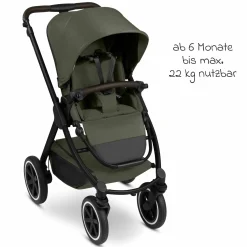 3in1 Kinderwagen-Set Samba 2 - inkl. Babywanne, Autositz Pebble Pro, Sportsitz mit XXL Zubehörpaket - Pure - Avocado