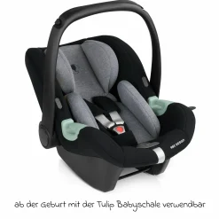 3in1 Kinderwagen-Set Samba inkl. Babywanne, Babyschale Tulip, Sportsitz & XXL Zubehörpaket - Aloe