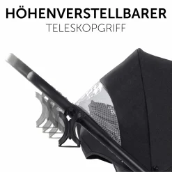 3in1 Kinderwagen-Set Saturn R Trio Set inkl. i-Size Babyschale & XXL Zubehörpaket - Melange Black